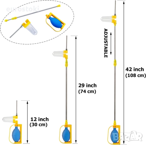 SUNYAY Диатомитна пръскачка с апликатор за инсектициден прах, противонасекомни вредители, многофункц, снимка 2 - Градинска техника - 51705296