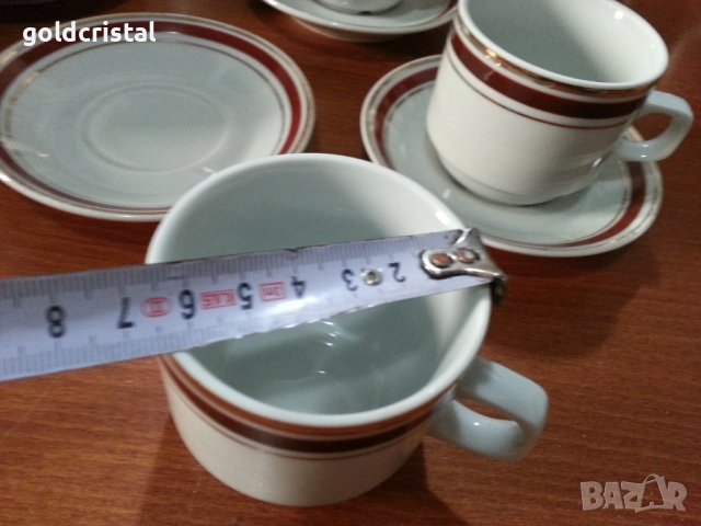 Стар български порцелан чаши за кафе, снимка 4 - Антикварни и старинни предмети - 42769286