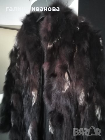 Кожено палто от лисица, снимка 1 - Палта, манта - 31591012