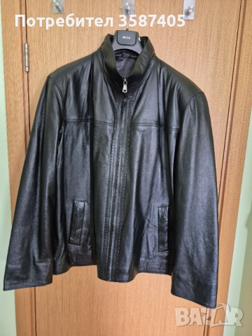 Мъжко кожено яке от агнешка кожа - 4 XL