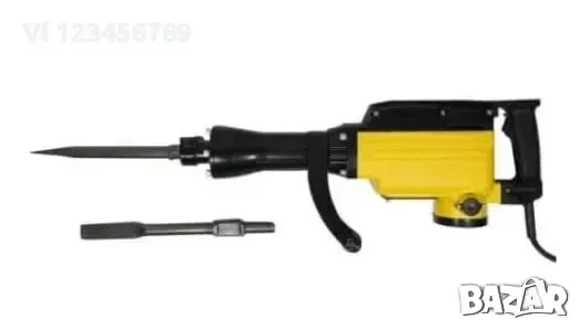    Електрически професионален къртач kraftworld 3800w 2 накрайника, снимка 2 - Бормашини - 50743541