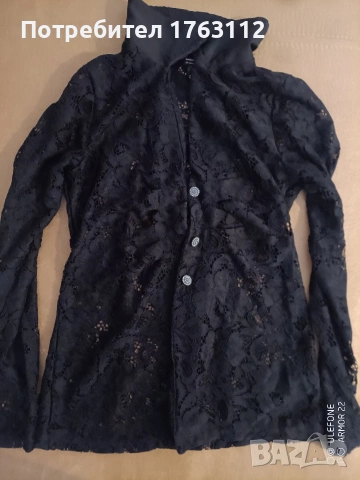 River Island дамска мрежеста риза, размер S Petite, нова, снимка 4 - Ризи - 53884607