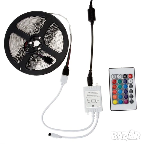 10M RGB LED лента 5050 SMD IP65 Bluetooth, снимка 4 - Лед осветление - 50934710