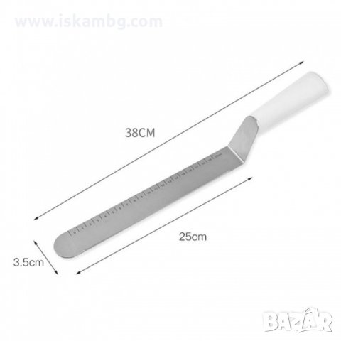 Шпатула за заглаждане на кремове, Голяма оразмерена - код 3354, снимка 6 - Прибори за хранене, готвене и сервиране - 35411165