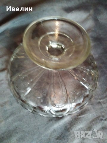 кристална купа,фруктиера арт деко, снимка 2 - Антикварни и старинни предмети - 29516334