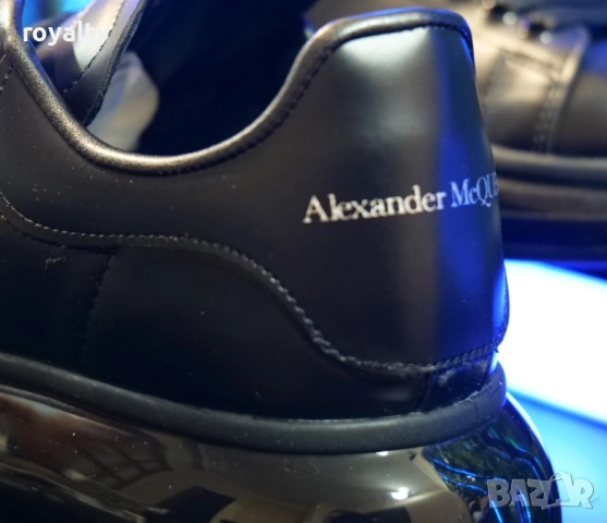 Мъжки маратонки Alexander McQueen - Цвят Черно, снимка 3 - Маратонки - 51629423