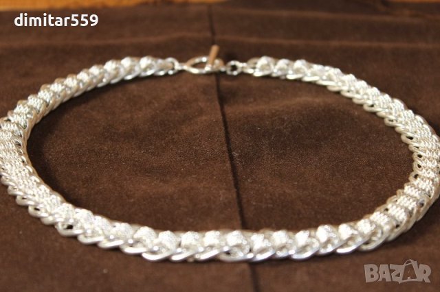 Дамско сребърно колие, снимка 9 - Колиета, медальони, синджири - 42518156