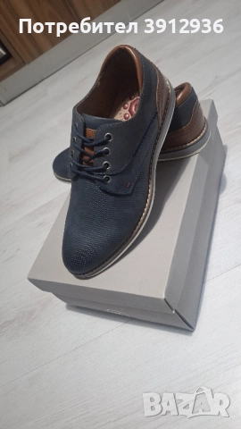 Кожени обувки мъжски с връзки.Ново!