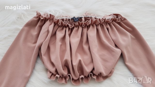 Дамска къса блуза размер М/Л, снимка 5 - Блузи с дълъг ръкав и пуловери - 37912672