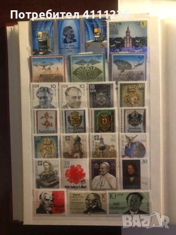 Класьор с марки от ГДР и ФРГ , снимка 5 - Филателия - 53222204