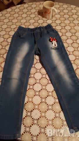 Дънки с мини за момиче