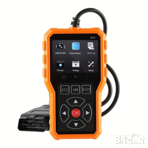 Full OBD2 EOBD автомобилен диагностичен кодочетец V510 , снимка 3 - Аксесоари и консумативи - 50038296