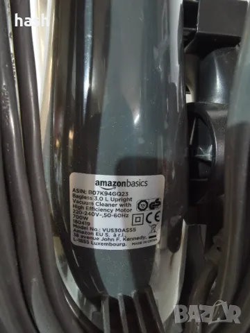 Amazonbasics - прахосмукачка с високопроизводителен мотор [AB500], изправена, без торба, 3,0 л, 700 , снимка 4 - Прахосмукачки - 48685515