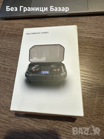 Нови Безжични слушалки с дисплей LED заряден кейс earbuds за музика спорт