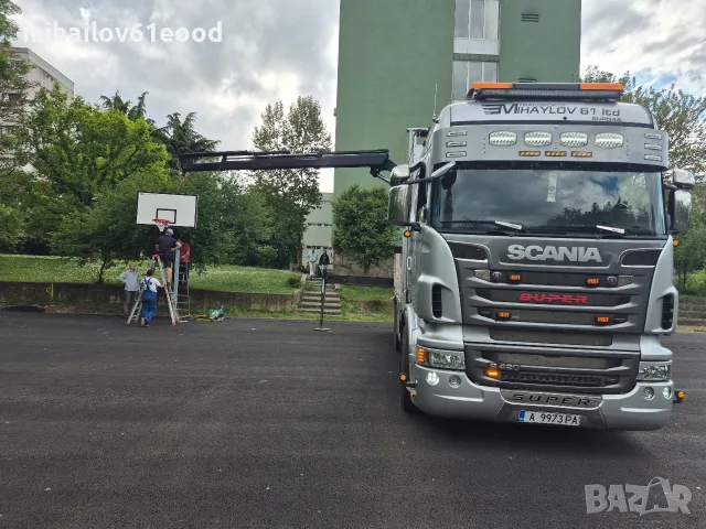 камион с кран транспорт и работа с кран, снимка 11 - Услуги с автокран - 55965911