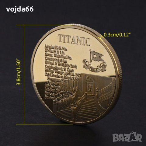 Монета " Titanic ", снимка 3 - Нумизматика и бонистика - 31898865