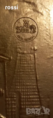 Vintage. Нова. Немска калаена картина "Вечният младоженец" Carl Spitzweg /1808-1885. , снимка 9 - Антикварни и старинни предмети - 48633584