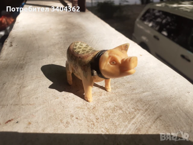 Стара кутийка за енфие прасенце слонова кост, снимка 6 - Антикварни и старинни предмети - 51132286