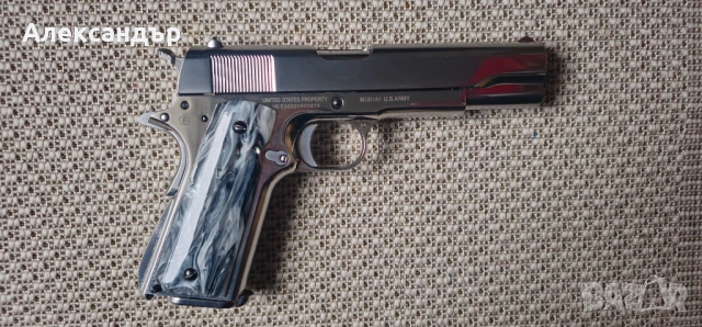 Colt 1911 A1 CO2 Хромиран и изцяло метален, снимка 4 - Въздушно оръжие - 53927797