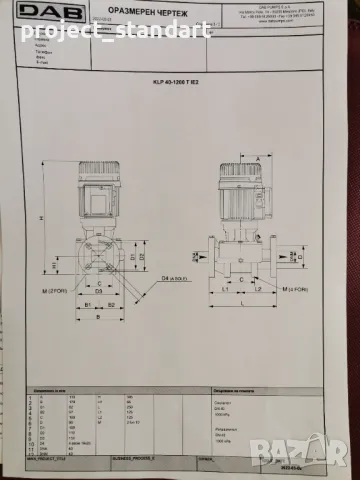 Продавам помпа DAB KLP 40, снимка 4 - Водни помпи - 48302784
