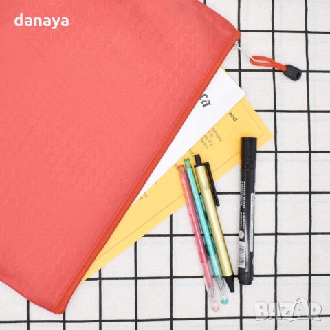 2320 Текстилна папка с цип А4, промазан плат, снимка 7 - Ученически пособия, канцеларски материали - 33848201