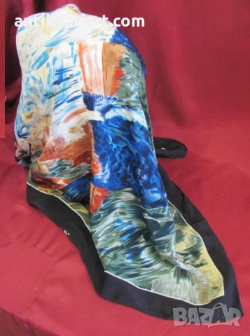 Винтич  Дамски Копринен Шал CODELLO-AUGUSTE RENOIR, снимка 6 - Антикварни и старинни предмети - 31770124