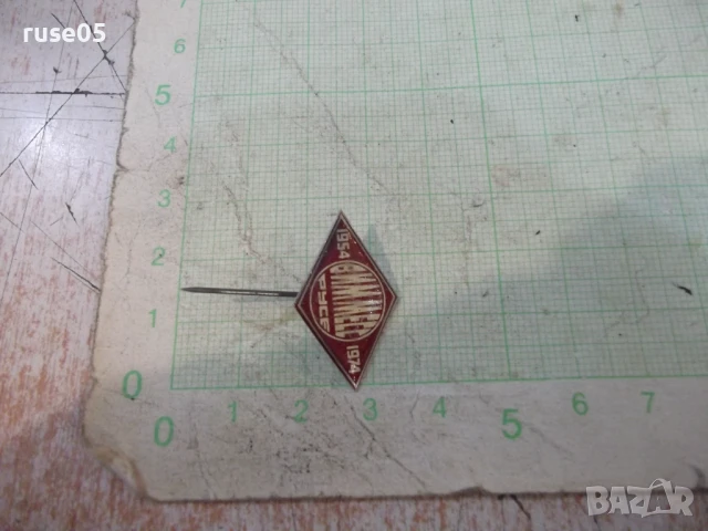 Значка "ВИММЕСС - Русе - 1954-1974" - 1, снимка 2 - Колекции - 50923794