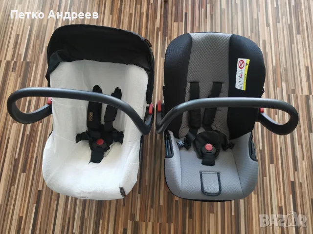 4 бр. Mountain Buggy – 2 кошници за кола Protect 0-13 кг + 2 коша Plus за новородено