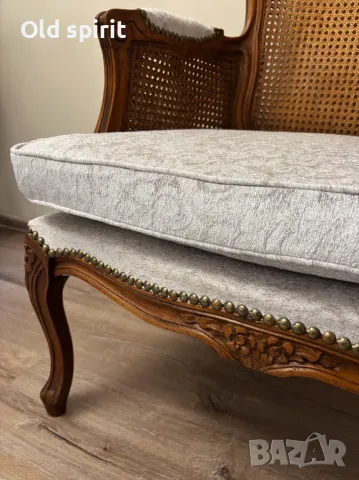 Двойка провансалски кресла, изработени с ратан, снимка 8 - Антикварни и старинни предмети - 48370277