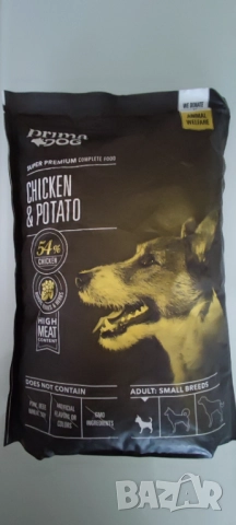Супер Премиум кучешка храна Prima Dog пилешко и картофи