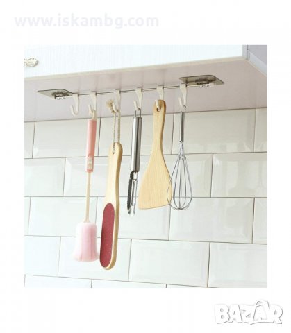 ЗАКАЧАЛКА ЗА КУХНЕНСКИ ПРИБОРИ С 6 КУКИ БЕЗ ПРОБИВАНЕ - код 2658, снимка 5 - Други - 33927760