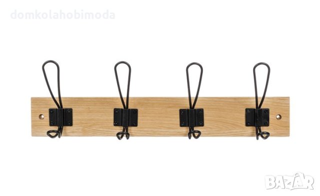 Закачалка за стена или врата, MDF, 8 куки 40x7x1,2 см, снимка 2 - Декорация за дома - 42663876