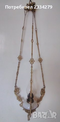 Лампион,свещник,газено осветление., снимка 3 - Антикварни и старинни предмети - 32309271