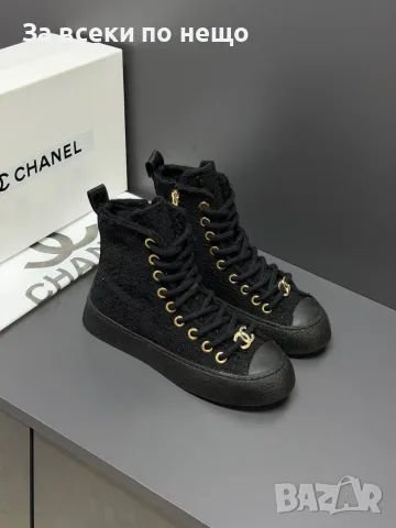 Chanel Дамски Боти Тип Спортно-Елегантни Кецове Шанел - Различни Цветове Код E178, снимка 18 - Дамски боти - 55948183
