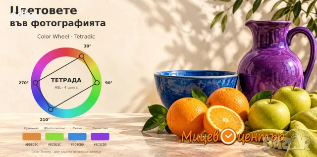 Уъркшоп Цветовете във фотографията, създай въздействие с подходящите съчетания, Курс по фотография 