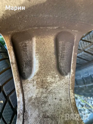 Лети джанти 17 цола 5х100 SUBARU, снимка 9 - Гуми и джанти - 47347368