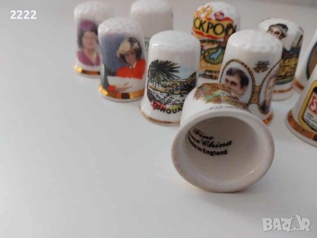 порцеланови напръстници 10 броя, снимка 4 - Колекции - 30900287