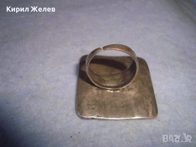 СТАР ПОСРЕБРЕН МЕДЕН ХИПАРСКИ СТИЛ РЕГУЛИРУЕМ АРТ ПРЪСТЕН 27091, снимка 6 - Пръстени - 37420154