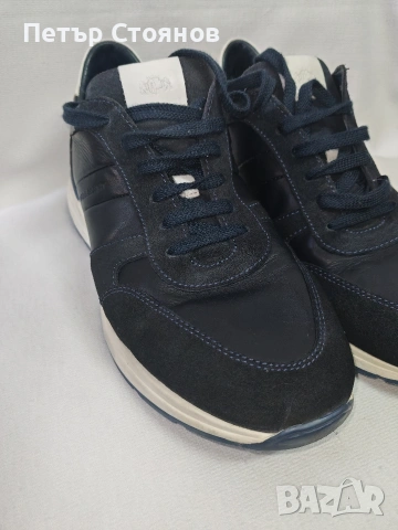 Чудесни мъжки сникърси от естествена кожа State of Art №45, снимка 3 - Спортно елегантни обувки - 54238576