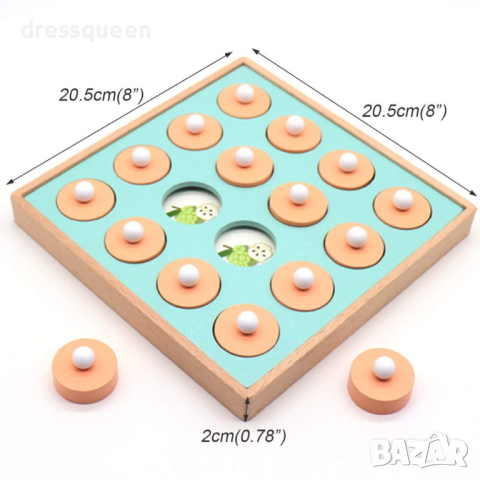 3569 Настолна детска игра Мемори шах с 6 бр. шаблони с изображения, снимка 10 - Други - 44615068