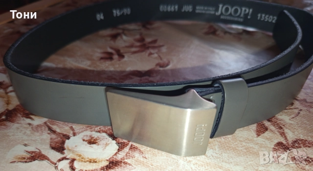 JOOP ITALY Нов Мъжки Колан Изцяло от Естествена Кожа 95см.