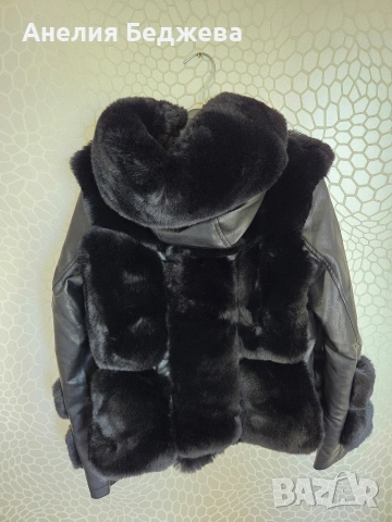 Дамско кожено яке, снимка 2 - Якета - 54261297