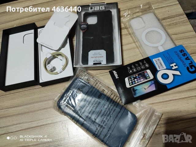 iPhone 12 pro max кутия с пренадлежности, снимка 5 - Калъфи, кейсове - 53177483