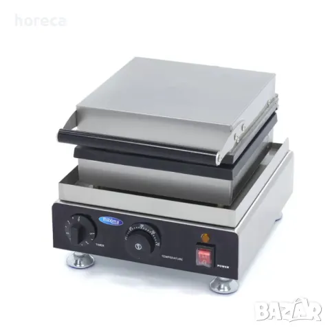 Гофретник - 4 кръгли вафли - термостат, таймер, незалепващо покритие, снимка 4 - Обзавеждане на кухня - 49855784