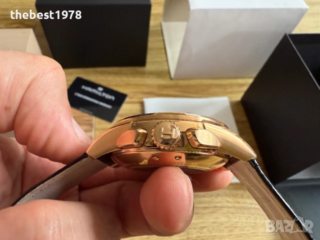 Hamilton JazzMaster Chronograph Automatic H32546781/ETA 7750 Valjoux/Гаранция, снимка 4 - Мъжки - 51420906