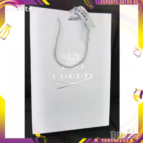 Празна бутикова подаръчна торба Creed - бяла 31x21cm торбичка, снимка 10 - Чанти - 34662623