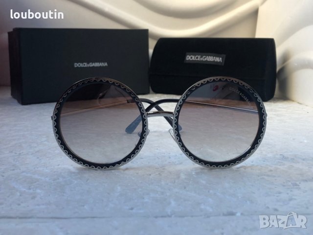 Dolce & Gabbana DG Дамски слънчеви очила кръгли овални, снимка 2 - Слънчеви и диоптрични очила - 38832189