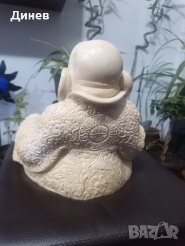 Смеещия се Буда композитен материал с добавен каменен прах, снимка 4 - Статуетки - 51695005