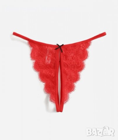 Червени секси бикини , снимка 3 - Бельо - 39008885
