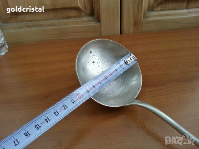 стар посребрен черпак , снимка 3 - Антикварни и старинни предмети - 38186616